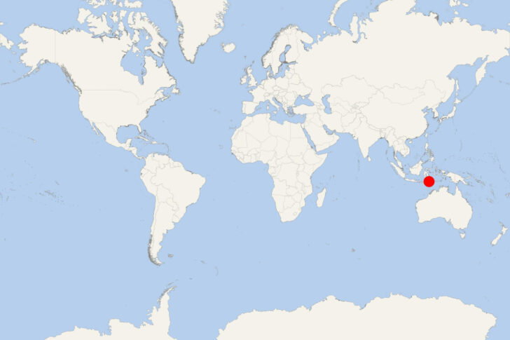 Map of Flores Island Indonesia