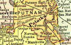 Putnam County, 1911 pertaining to Map of Putnam County Florida