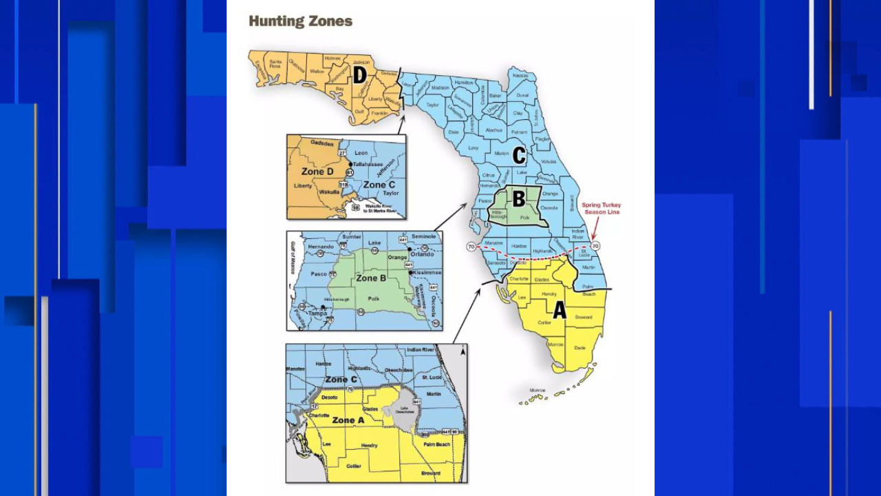 Ready For Hunting Season? Here Are The Dates For Florida Hunters for Map Of Florida Hunting Zones