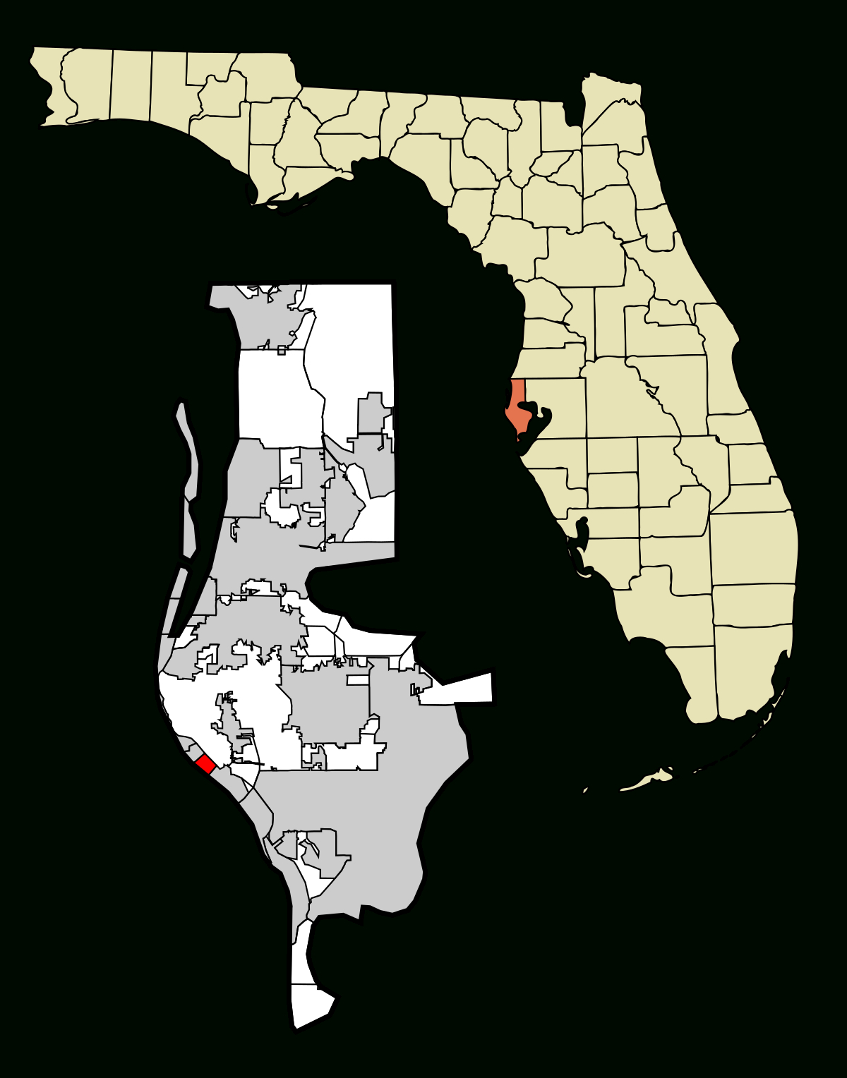 Redington Beach, Florida - Wikipedia within Map of Redington Beach Florida