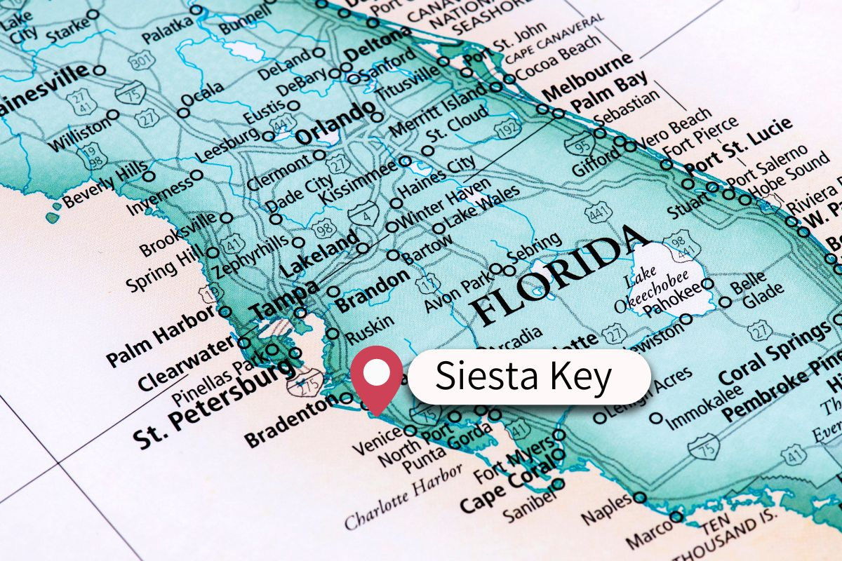 Ringling Beach House In Siesta Key, Florida - Full Review! with regard to Map Of Florida Showing Siesta Key