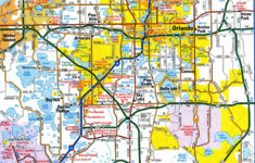 Road Map Of Orlando Florida Usa Street Area Detailed Free Highway intended for Road Map of Orlando Florida