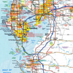 Road Map Of Tampa, Florida Usa. Map Of Tampa With Road And Highway Within Road Map Of Tampa Florida