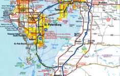 Road Map Of Tampa, Florida Usa. Map Of Tampa With Road And Highway within Road Map of Tampa Florida