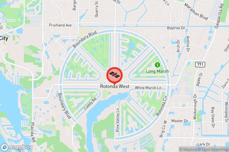 Map of Rotonda West Florida