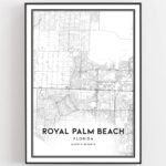 Royal Palm Beach Map Print, Royal Palm Beach Map Poster Wall Art Within Map Of Royal Palm Beach Florida