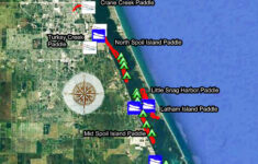 S22Licw Day Paddles &amp; Overnight Camping Trips — Florida Paddling with Map of Intracoastal Waterway in Florida