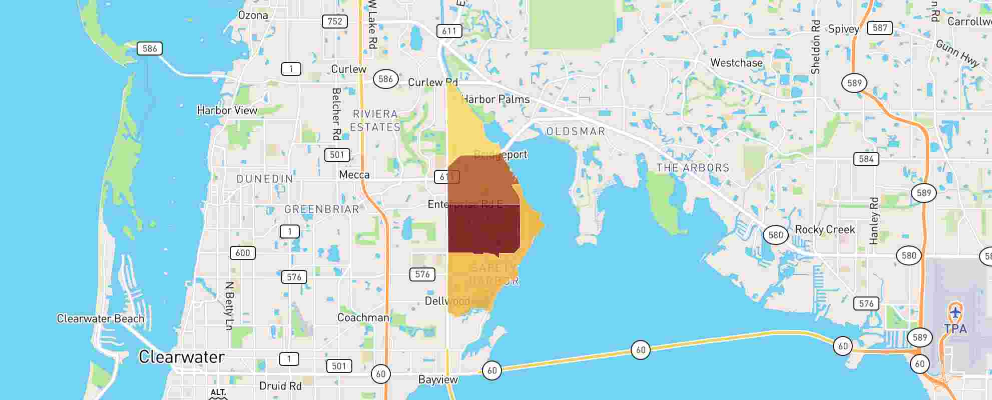 Safety Harbor, Fl - 34695 - Real Estate Market Data regarding Map of Safety Harbor Florida
