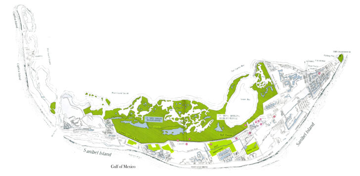 Map of North Captiva Island Florida