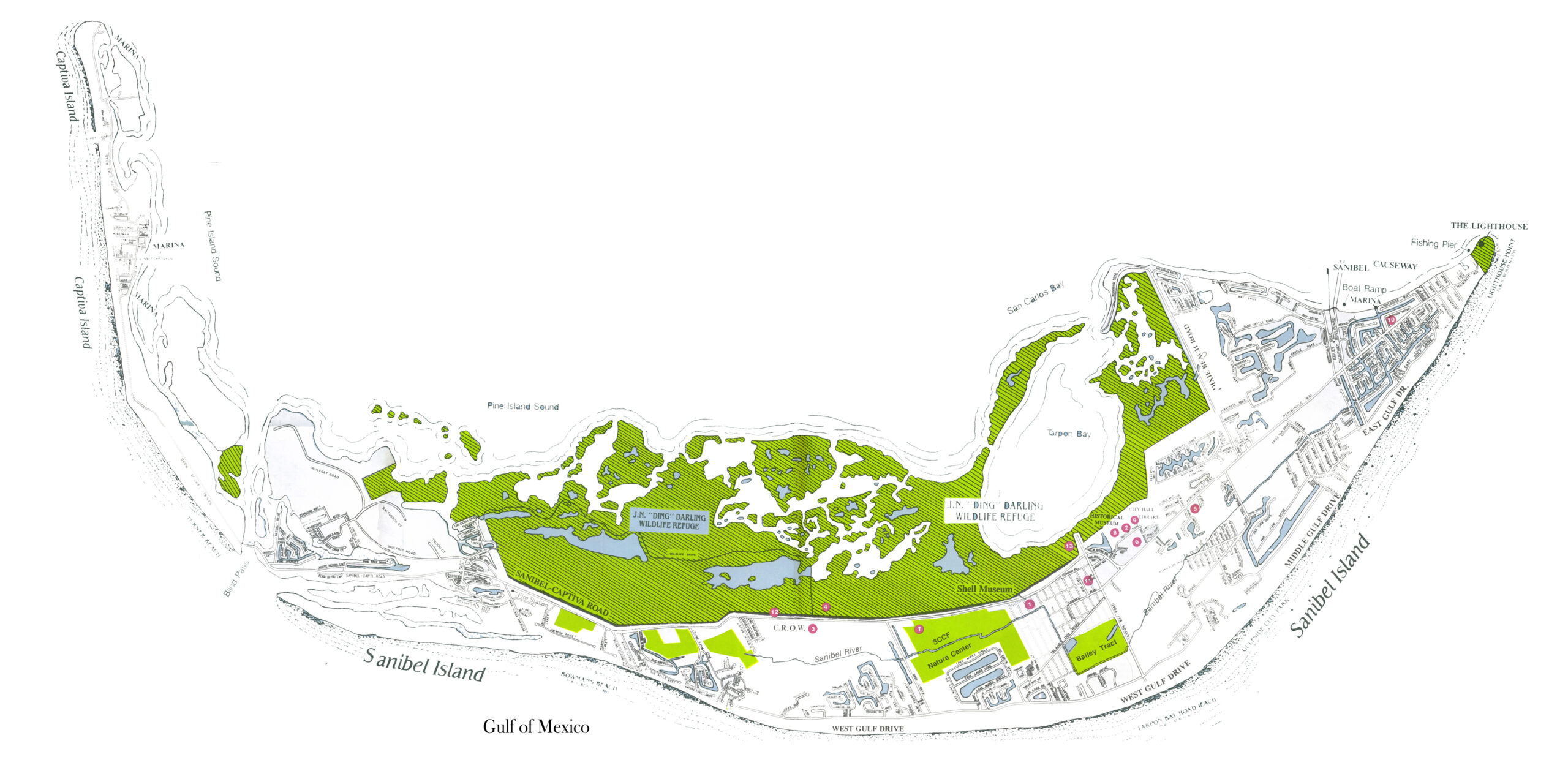 Sanibel, Captiva Island, And North Captiva Island Maps pertaining to Map Of North Captiva Island Florida