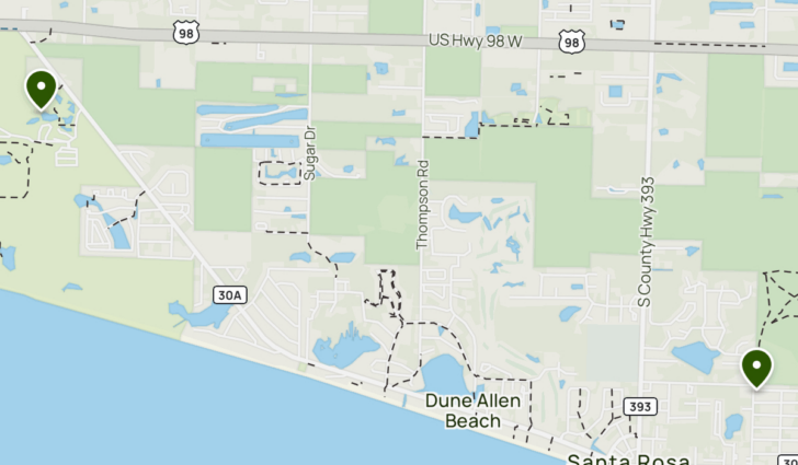 Map of Santa Rosa Beach Florida