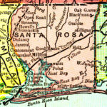Santa Rosa County, 1898 Inside Map Of Santa Rosa County Florida