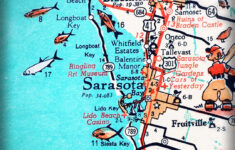 Sarasota Bradenton Retro Beach Map Print Funky Vintage Turquoise Photo Of  Florida West Coast - Etsy.de for Map of West Coast of Florida Beaches