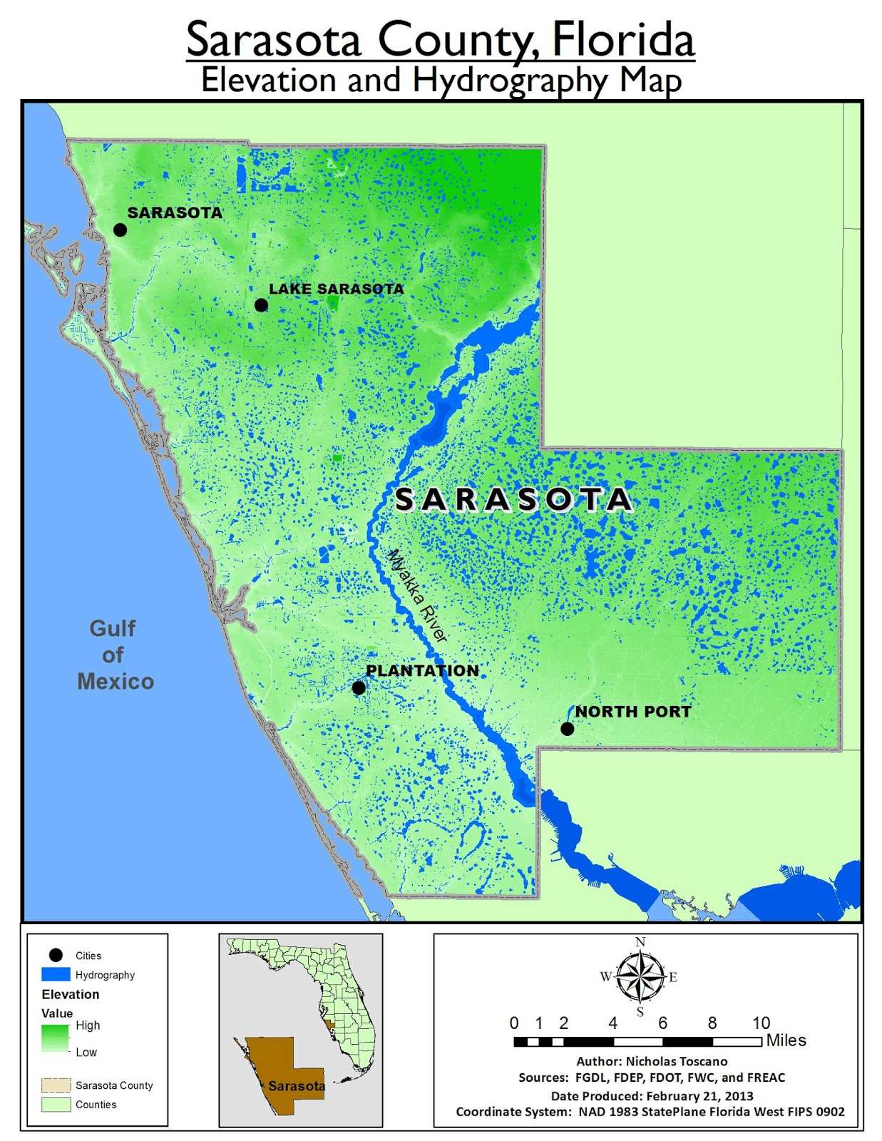 Sarasota County | Speaklounge in Elevation Map Of Sarasota Florida