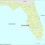 Sarasota Location On The Florida Map   Ontheworldmap In Map Of Florida Including Sarasota
