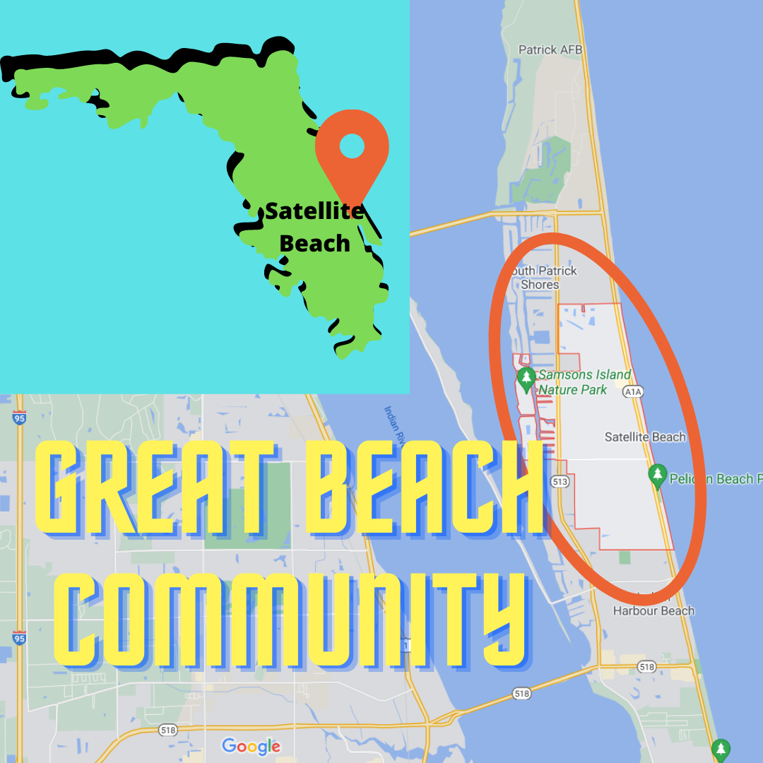 Satellite Beach Florida 5 Reasons To Live In Satellite Beach with Map of Florida Satellite Beach