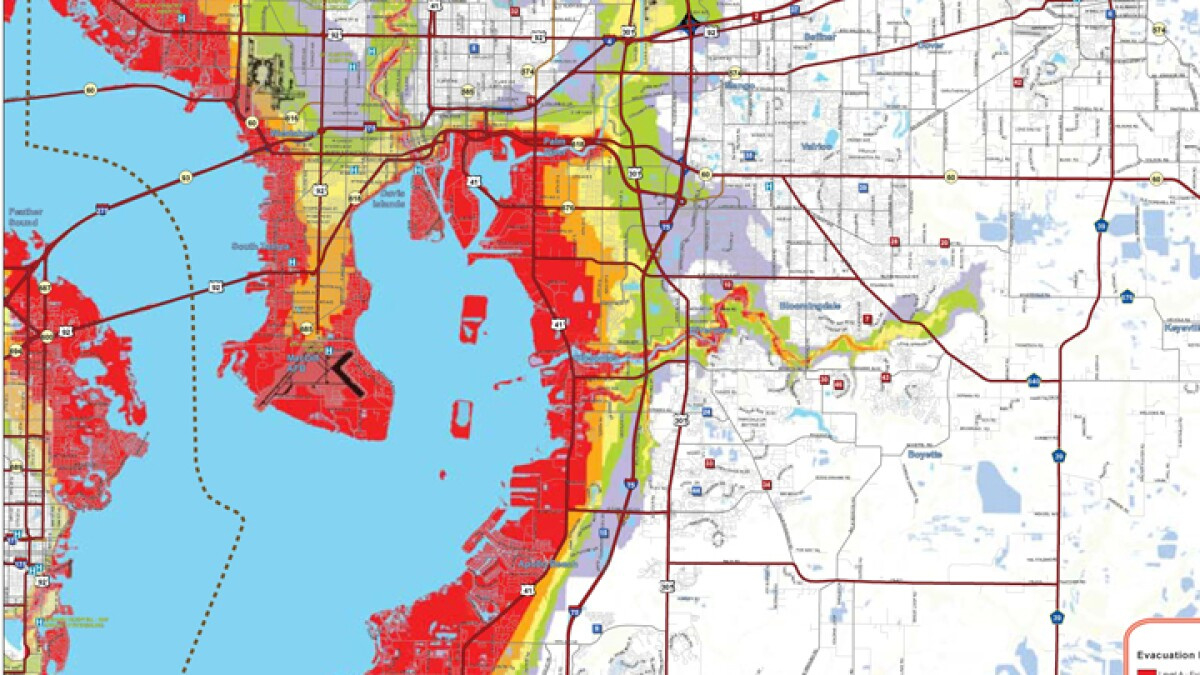 Searchable Maps Show County Evacuation Zones | Wusf throughout Map Of Evacuation Zones In Florida