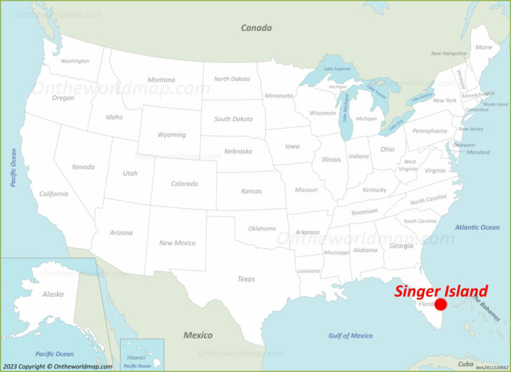 Map of Singer Island Florida