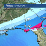 Snow In Florida: Winter Storm Sweeps Across Panhandle Pertaining To Map Of Snow In Florida