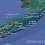 South Florida And Keys Reefs And Hardbottom – Strikelines Fishing Intended For Map Of South Florida And The Keys