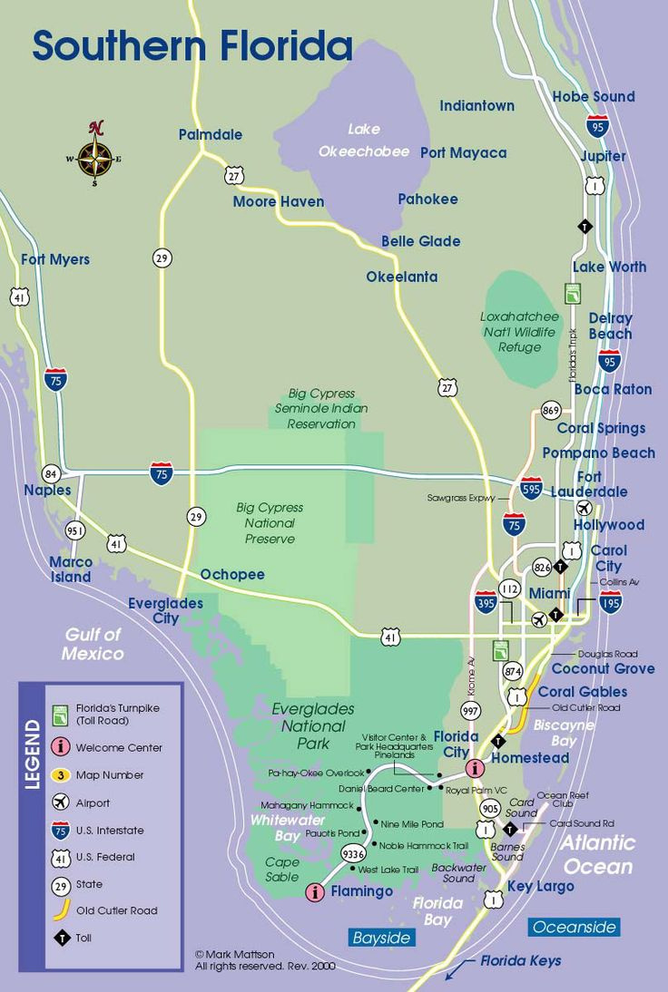 South Florida Map intended for Road Map Of Southern Florida