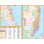 Southeast Florida Regional Wall Mapkappa   The Map Shop With Map Of Florida Southeast Coast