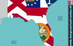 Southern Us States – Alabama, Florida, Georgia & S pertaining to Map of Florida and Georgia USA