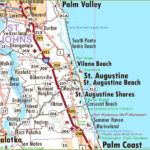 St. Augustine Area Road Map   Ontheworldmap Regarding Map Of Florida St Augustine Fl