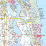 St Augustine, Fl Wall Mapkappa   The Map Shop Pertaining To Map Of St Augustine Florida Area