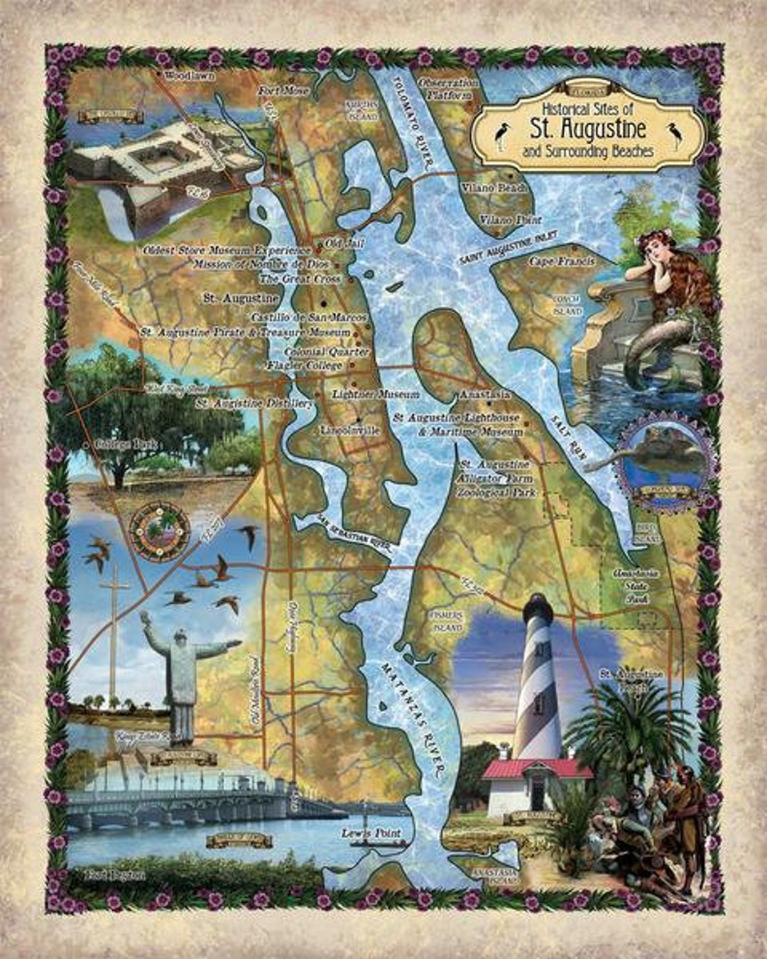 st augustine map st augustine florida florida art florida map lighthouse art coastal art coastal design florida gifts travel gift etsy de throughout map of st augustine in florida St. Augustine Map, St. Augustine Florida, Florida Art, Florida Map, Lighthouse Art, Coastal Art, Coastal Design, Florida Gifts, Travel Gift - Etsy.de throughout Map Of St Augustine In Florida