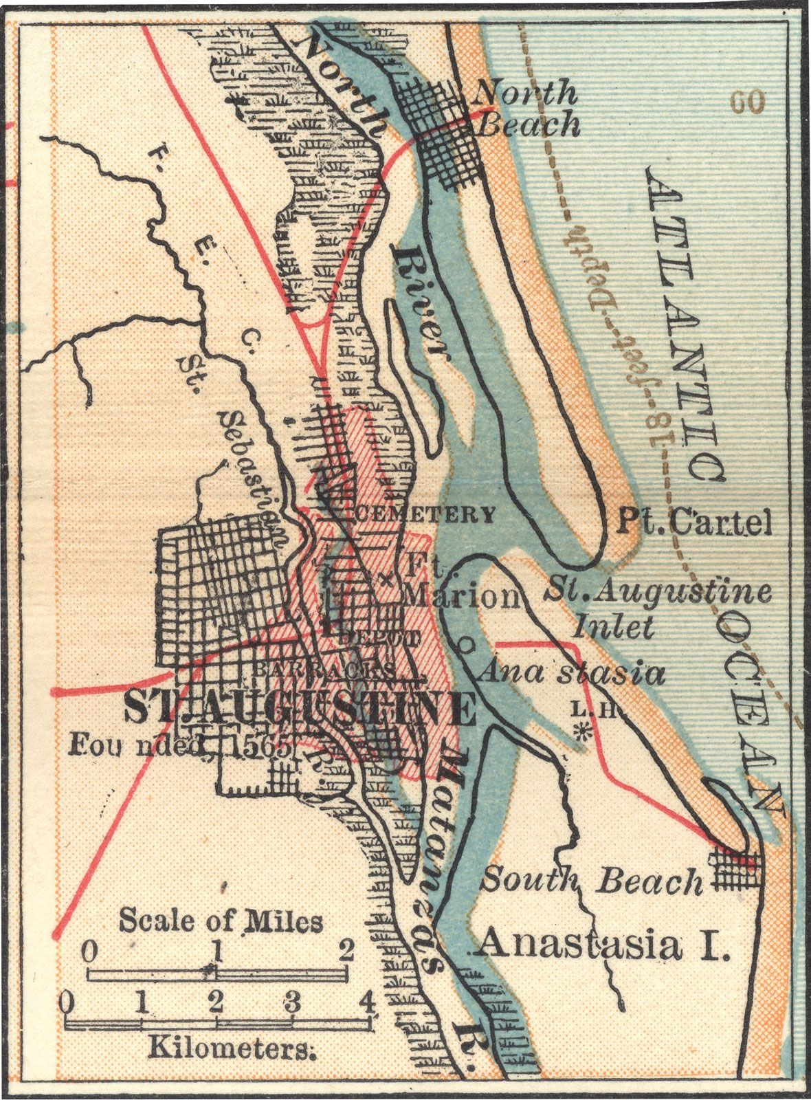 St. Augustine | Population, Maps, History, &amp;amp; Facts | Britannica for Map Of St Augustine Florida Area