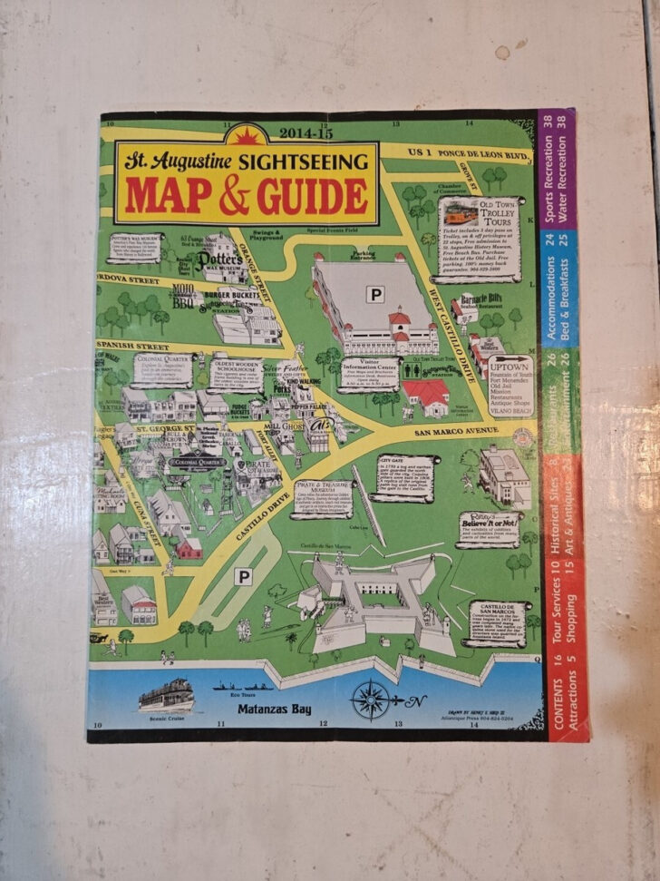 St Augustine Florida Map of Attractions