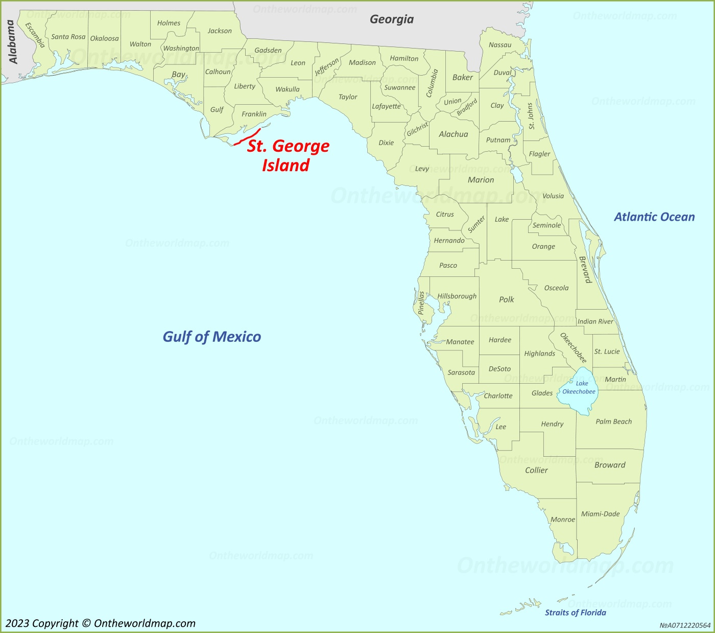 St. George Island Map | Florida, U.s. | Detailed Maps Of St pertaining to Map Of St George Florida