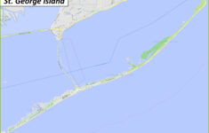 St. George Island Map | Florida, U.s. | Detailed Maps Of St regarding Map of St George Florida