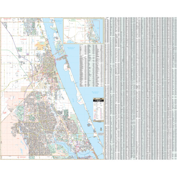 Map of St Lucie County Florida