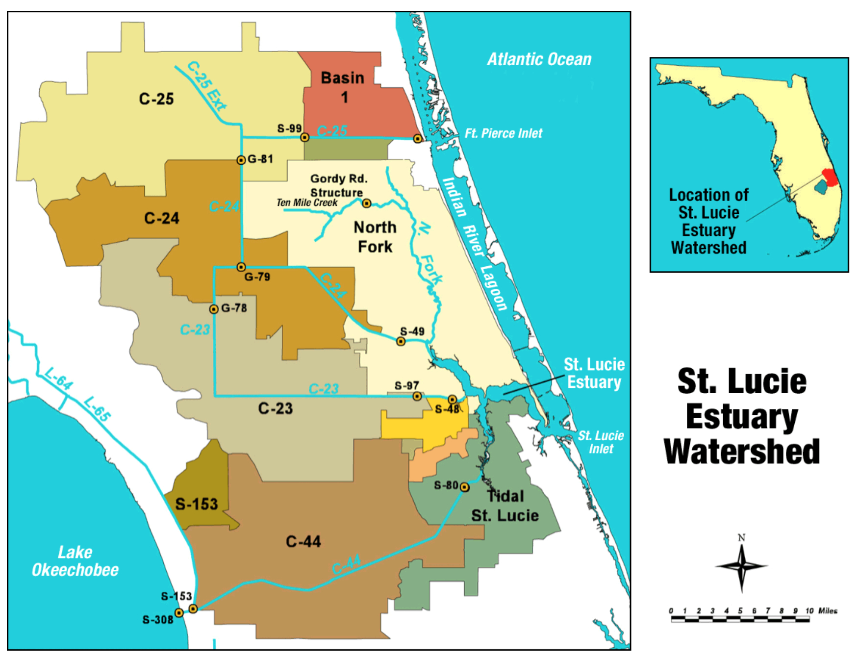 St. Lucie River - Wikipedia within Map of Florida Port St Lucie