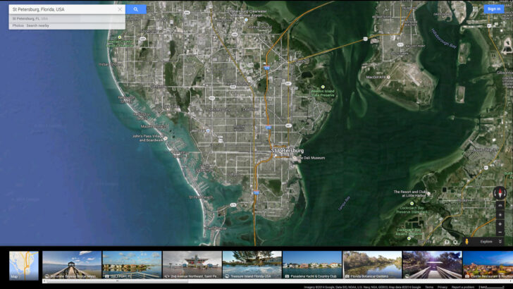 Google Map of St Petersburg Florida
