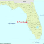 St. Petersburg Location On The Florida Map   Ontheworldmap Pertaining To Map Of Florida With St Petersburg