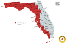 State Of Emergency Declared In Florida Counties - 90.7 Wkgc Public intended for Florida State Of Emergency Map