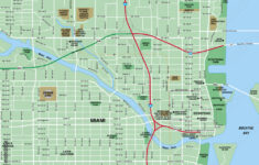 Stock-Illustration „Central Miami, Florida Downtown Street Map regarding Map of Downtown Miami Florida