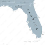Stock Vektorgrafik „Florida Political Map With Capital Tallahassee Pertaining To Map Of Florida With Tallahassee