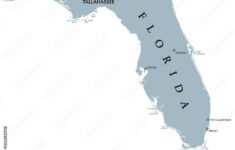 Stock-Vektorgrafik „Florida Political Map With Capital Tallahassee pertaining to Map of Florida with Tallahassee