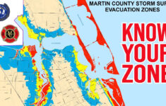 Storm Surge Evacuation Zones | Martin County Florida with Map Of Florida Evacuation Areas