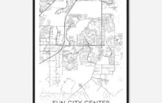 Sun City Center Florida Map Poster, Modern Home Decor Wall Art Print -  Custom Maps &amp; Posters pertaining to Map of Sun City Center Florida
