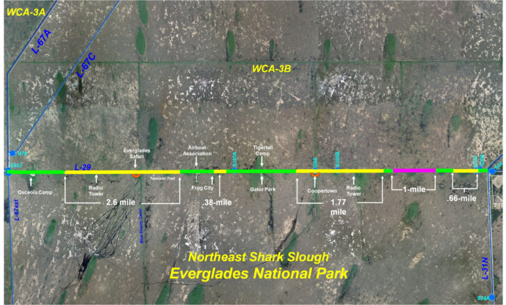 Map of Tamiami Trail Florida