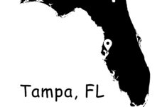 Tampa City Florida Fl State Karte, Tampa Fl Florida Usa Karte within Map of Florida Showing Tampa