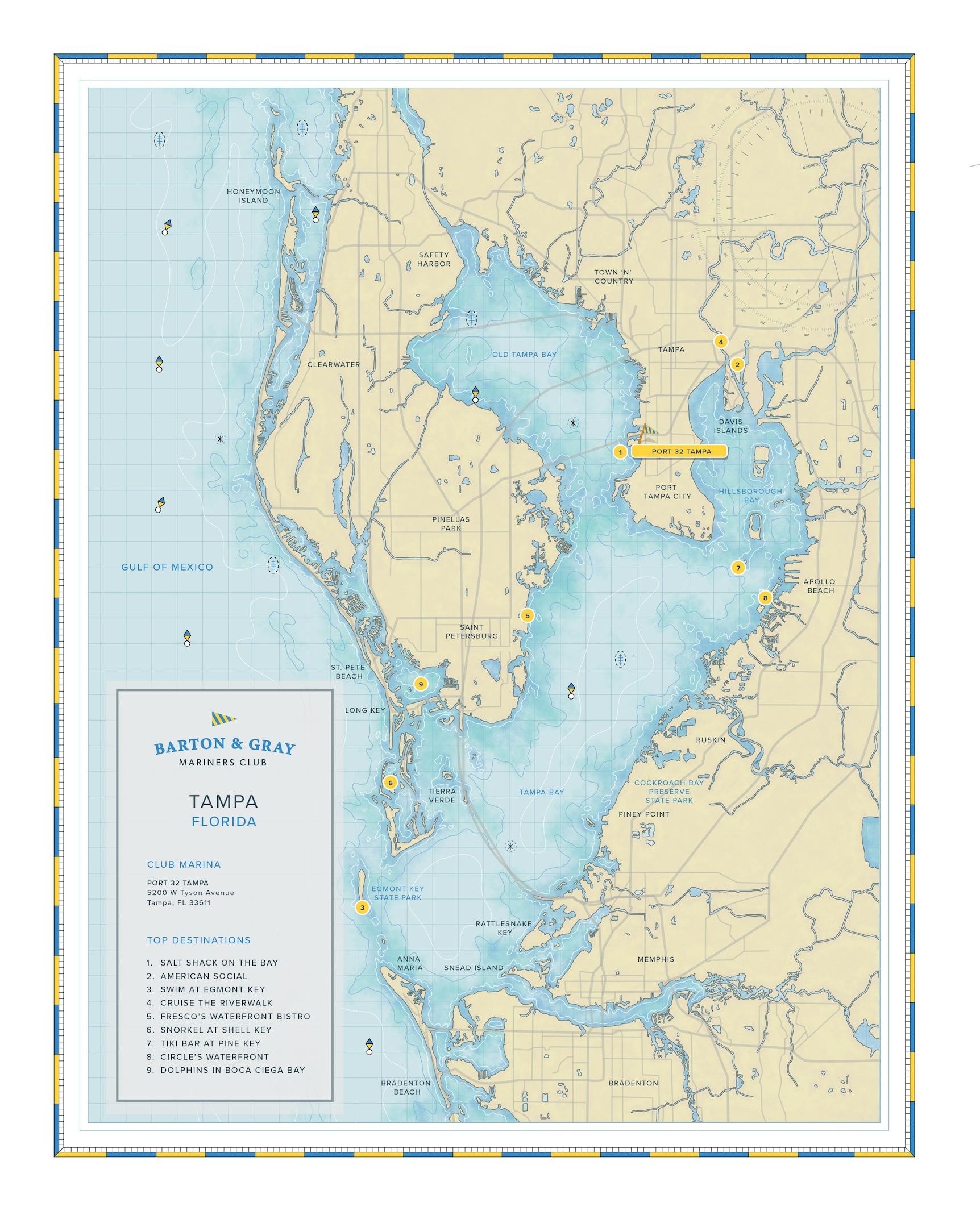Tampa, Florida with Port Of Tampa Florida Map
