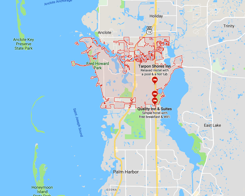 Tarpon Springs, Fl Homes For Sale Map Search - Tampahomessold in Map Of Florida Tarpon Springs
