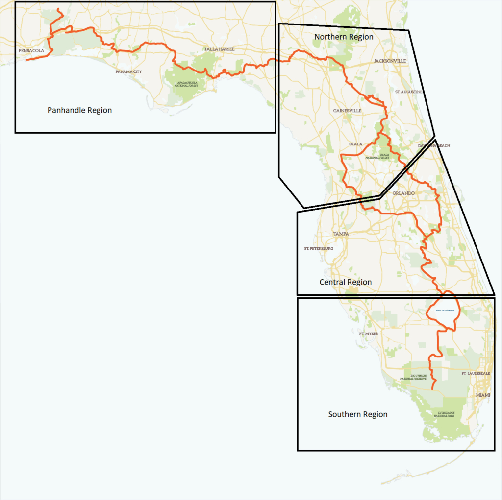 The Florida Trailregion – Florida Trail Association inside Map Of The Florida Trail