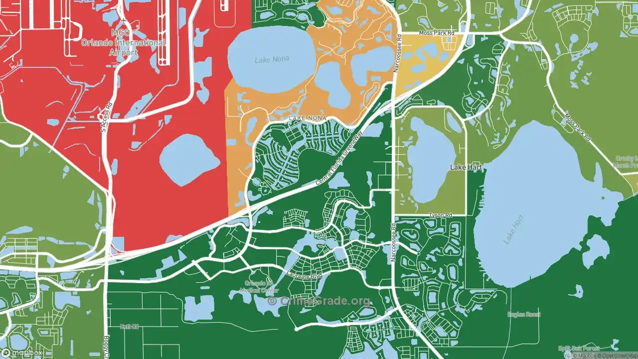 The Safest And Most Dangerous Places In Lake Nona, Orlando, Fl pertaining to Map Of Lake Nona Orlando Florida